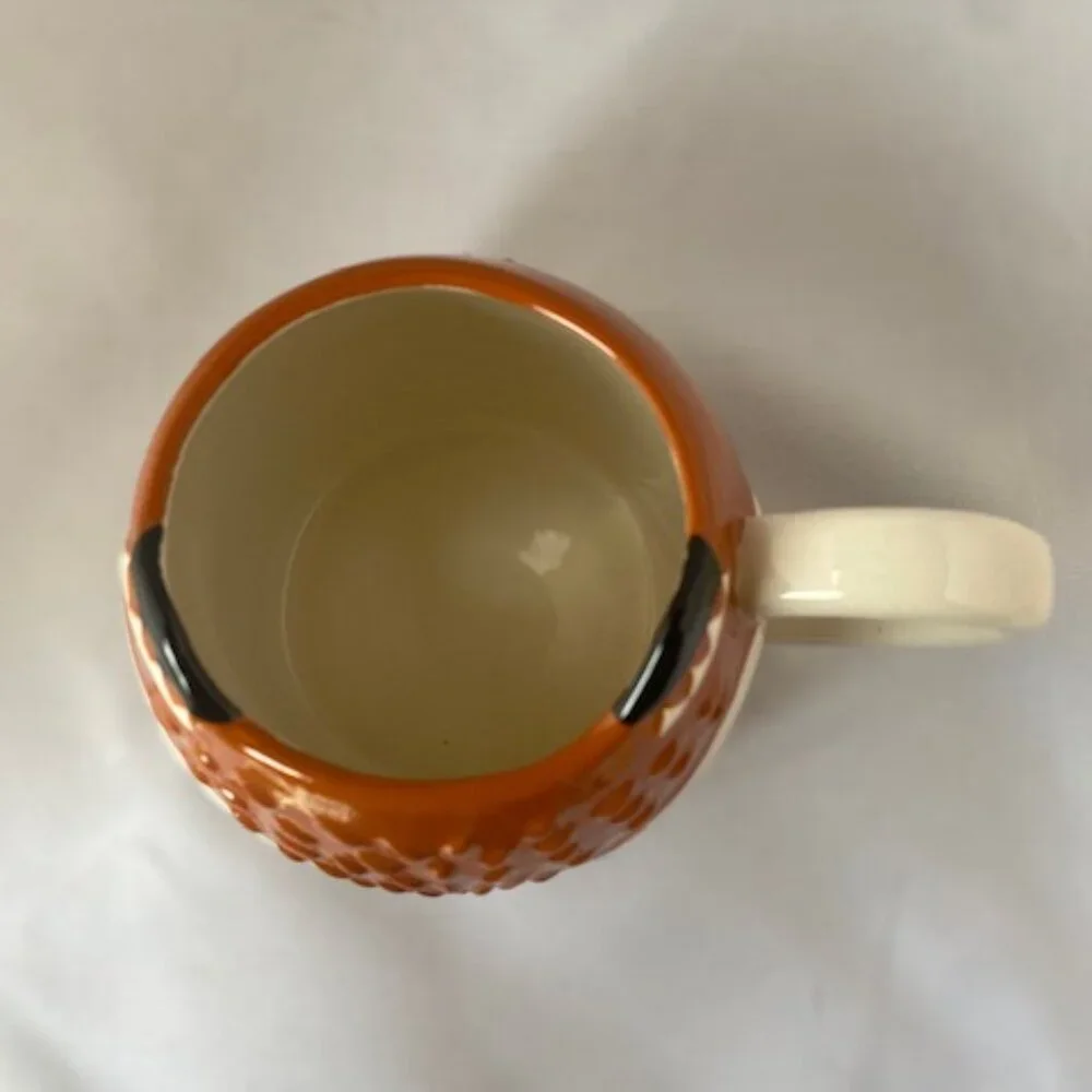 NEW Sur La Table Little Fox Hand Warmer Large 3D Earthenware Mug 14-16oz Cup